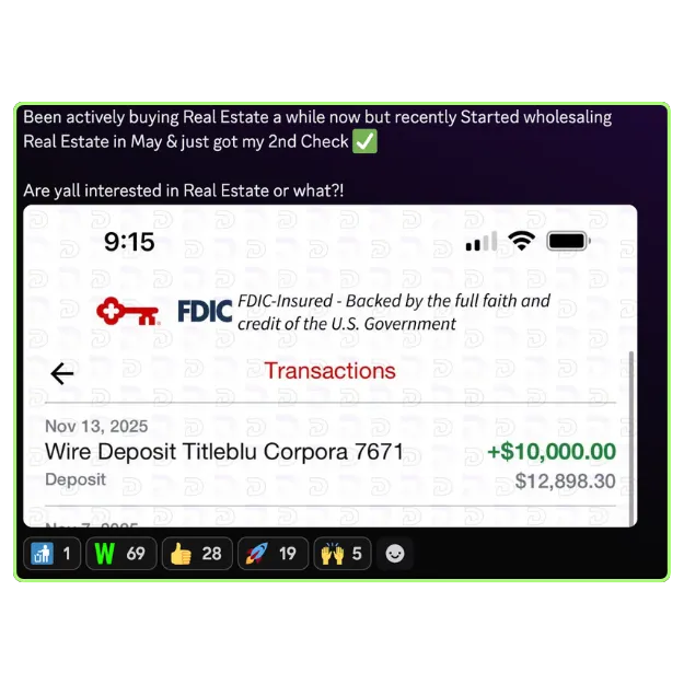 Discord screenshot showing Divine member success